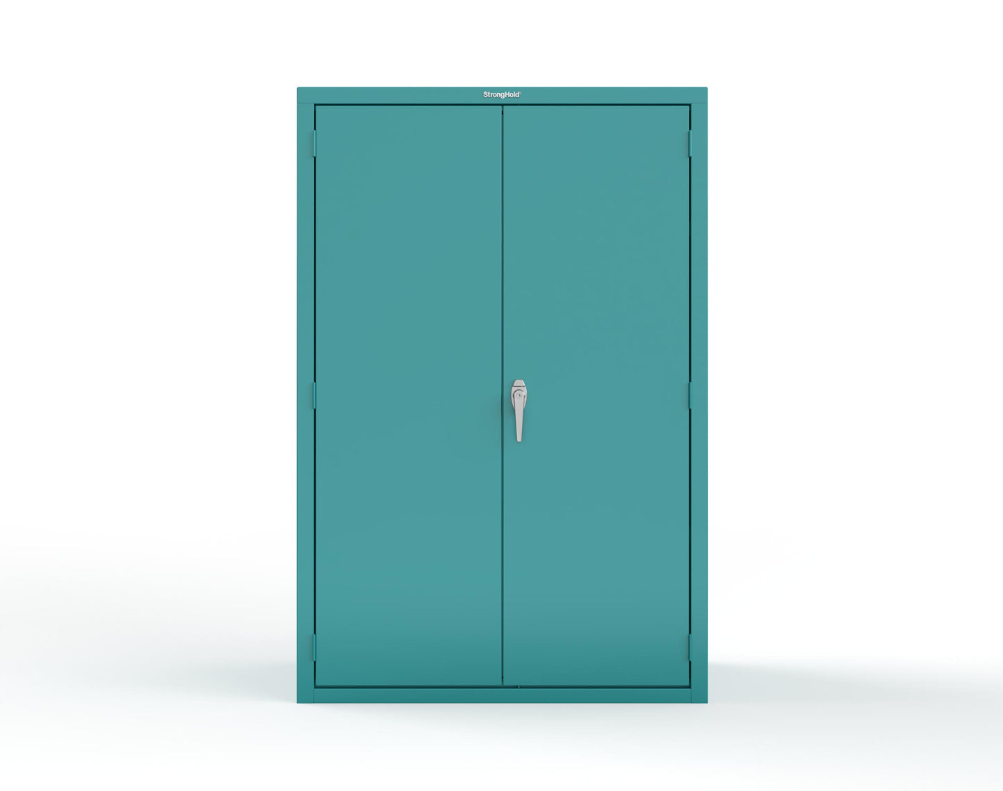 Heavy Duty 18 GA Janitorial Cabinet with 3 half Shelves - 48 in. W x 24 in. D x 72 in. H - 46-BC-243-P-5021