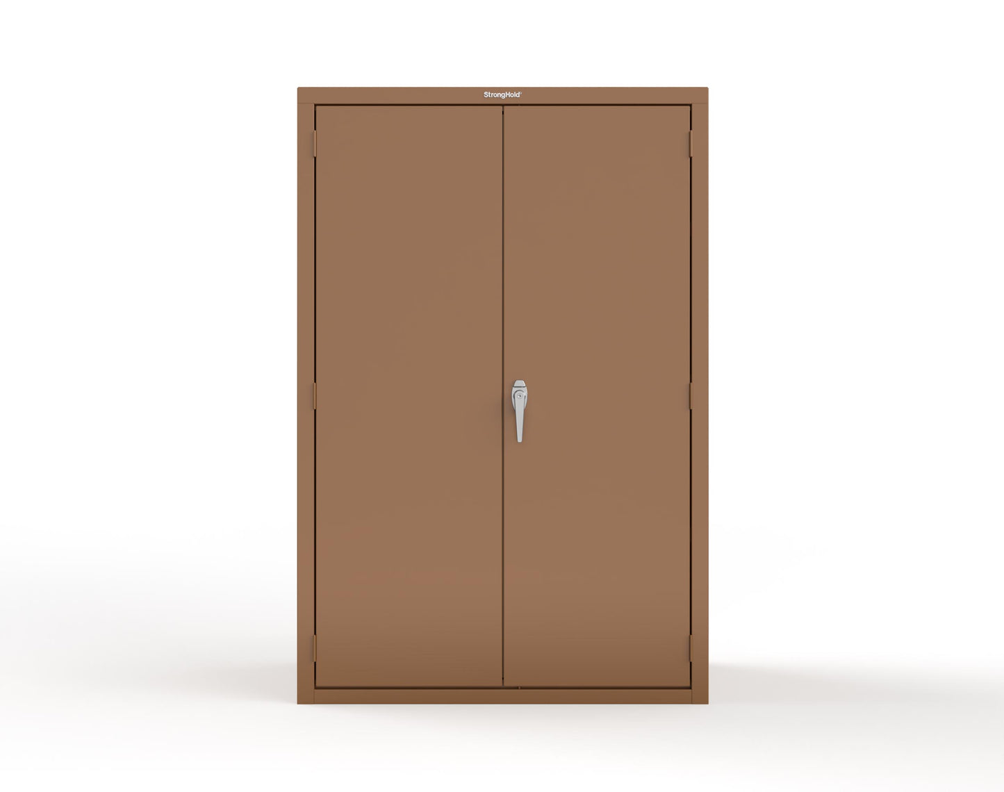 Heavy Duty 18 GA Janitorial Cabinet with 3 half Shelves - 48 in. W x 24 in. D x 72 in. H - 46-BC-243-P-8008