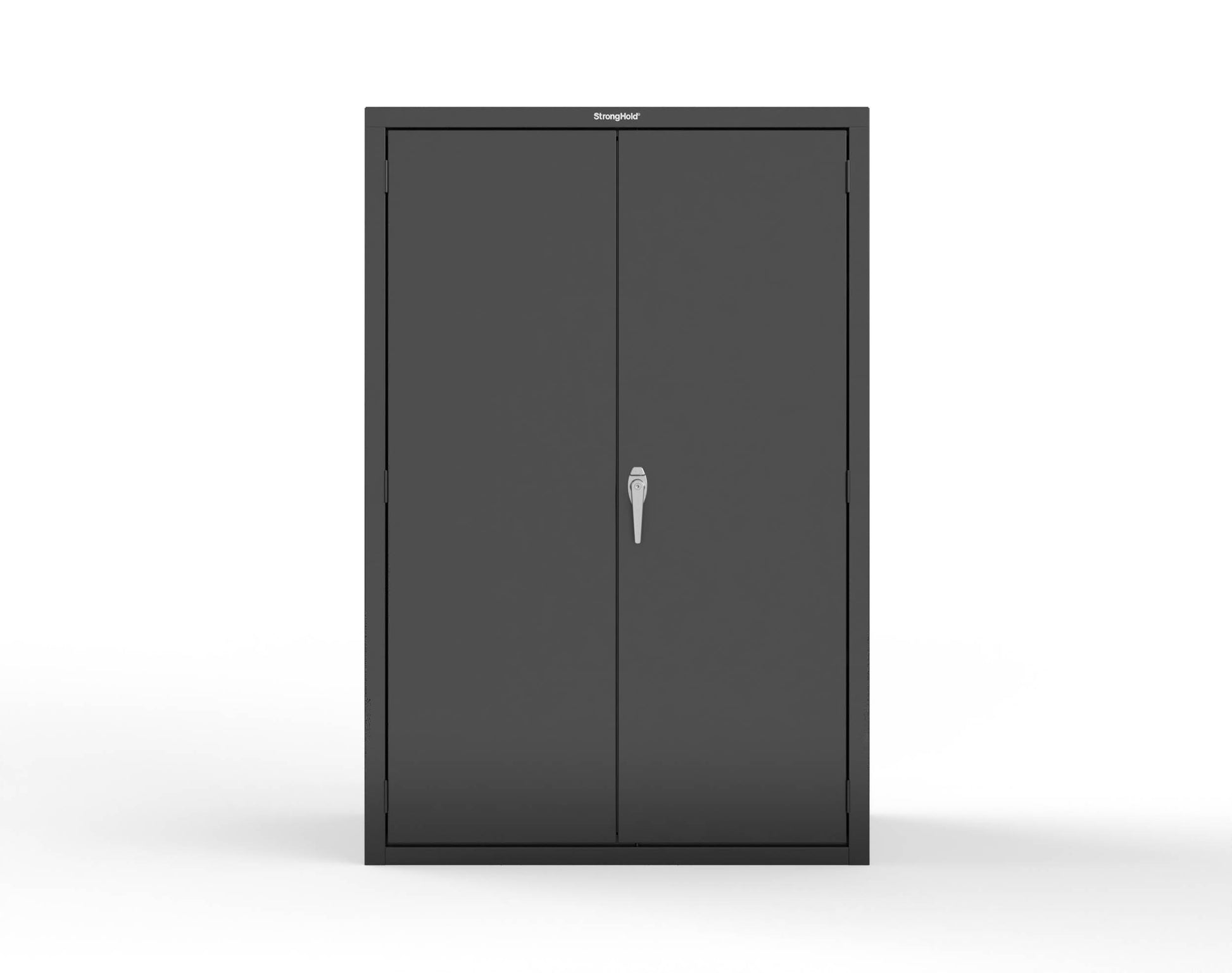 Heavy Duty 18 GA Janitorial Cabinet with 3 half Shelves - 48 in. W x 24 in. D x 72 in. H - 46-BC-243-P-9005