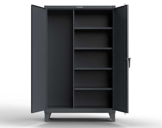 Extreme Duty 12 GA Janitorial Cabinet with 4 Shelves - 72 In. W x 24 In. D x 78 In. H