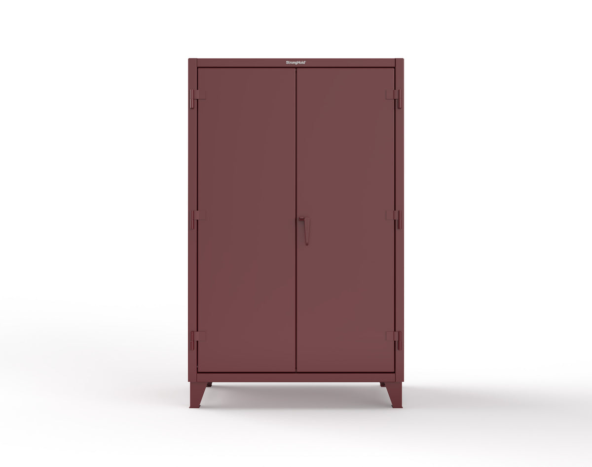 Extreme Duty 12 GA Janitorial Cabinet with 4 Shelves - 48 In. W x 24 In. D x 78 In. H - 46-BC-244-3005
