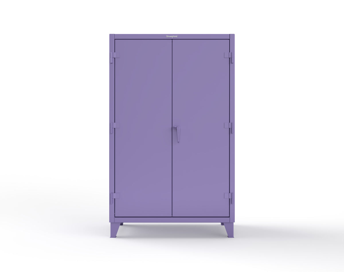 Extreme Duty 12 GA Janitorial Cabinet with 4 Shelves - 48 In. W x 24 In. D x 78 In. H - 46-BC-244-4005