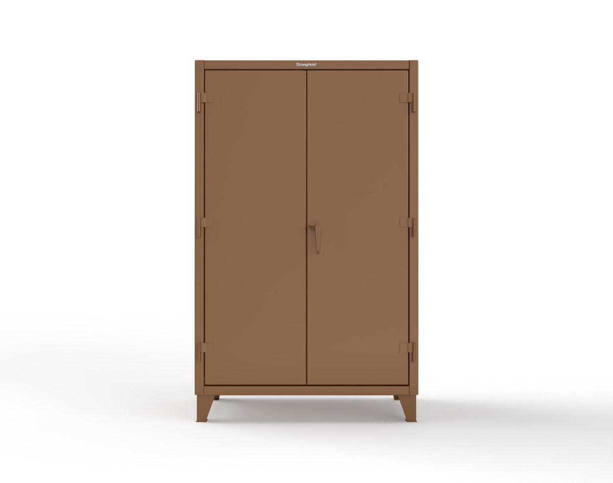 Extreme Duty 12 GA Janitorial Cabinet with 4 Shelves - 48 In. W x 24 In. D x 78 In. H - 46-BC-244-8025