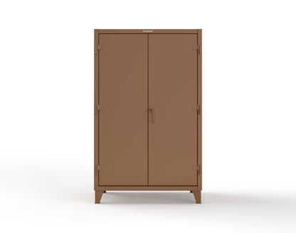 Extreme Duty 12 GA Janitorial Cabinet with 4 Shelves - 48 In. W x 24 In. D x 78 In. H - 46-BC-244-8025