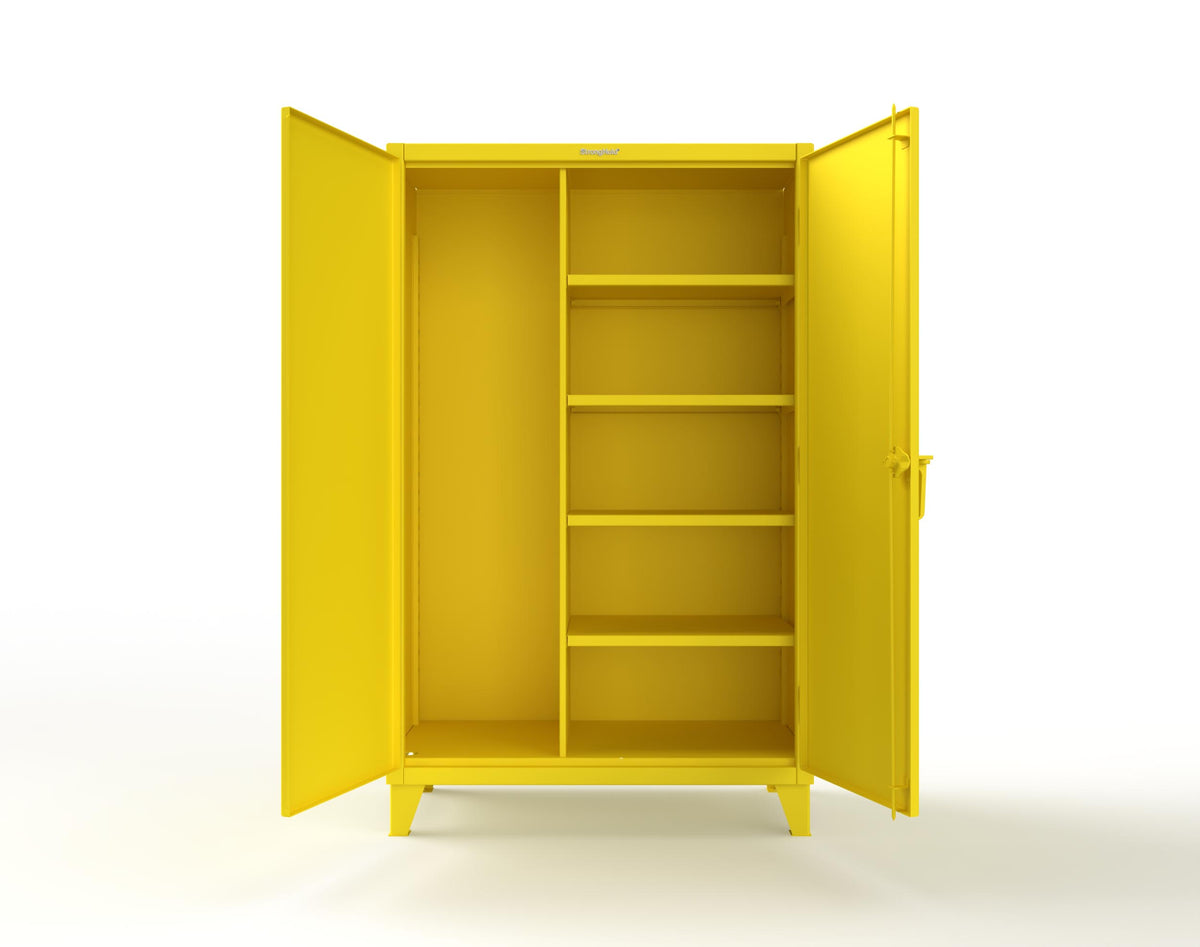 Extreme Duty 12 GA Janitorial Cabinet with 4 Shelves - 48 In. W x 24 In. D x 78 In. H - 46-BC-244-1023