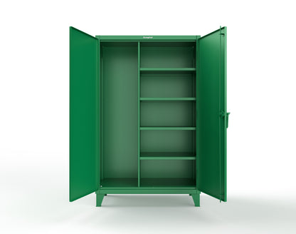 Extreme Duty 12 GA Janitorial Cabinet with 4 Shelves - 48 In. W x 24 In. D x 78 In. H - 46-BC-244-6029