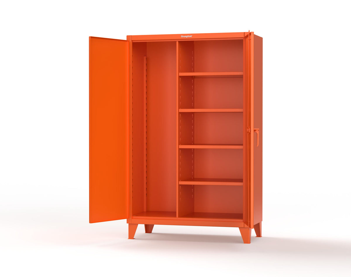 Extreme Duty 12 GA Janitorial Cabinet with 4 Shelves - 48 In. W x 24 In. D x 78 In. H - 46-BC-244-2004
