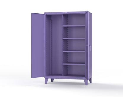 Extreme Duty 12 GA Janitorial Cabinet with 4 Shelves - 48 In. W x 24 In. D x 78 In. H - 46-BC-244-4005