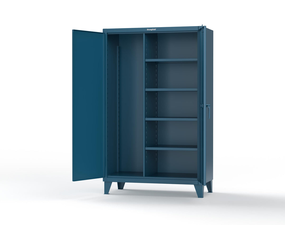 Extreme Duty 12 GA Janitorial Cabinet with 4 Shelves - 48 In. W x 24 In. D x 78 In. H - 46-BC-244-5010