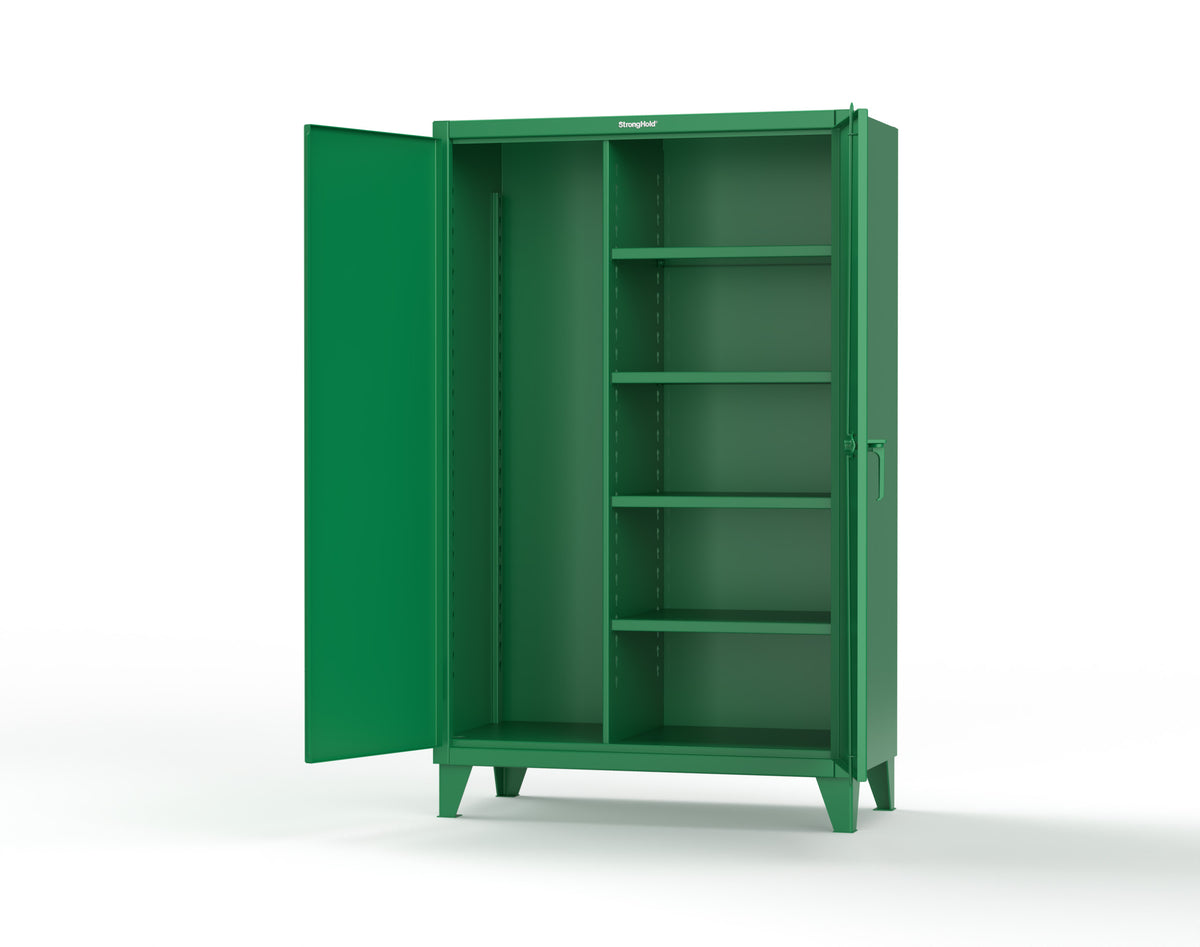 Extreme Duty 12 GA Janitorial Cabinet with 4 Shelves - 48 In. W x 24 In. D x 78 In. H - 46-BC-244-6029