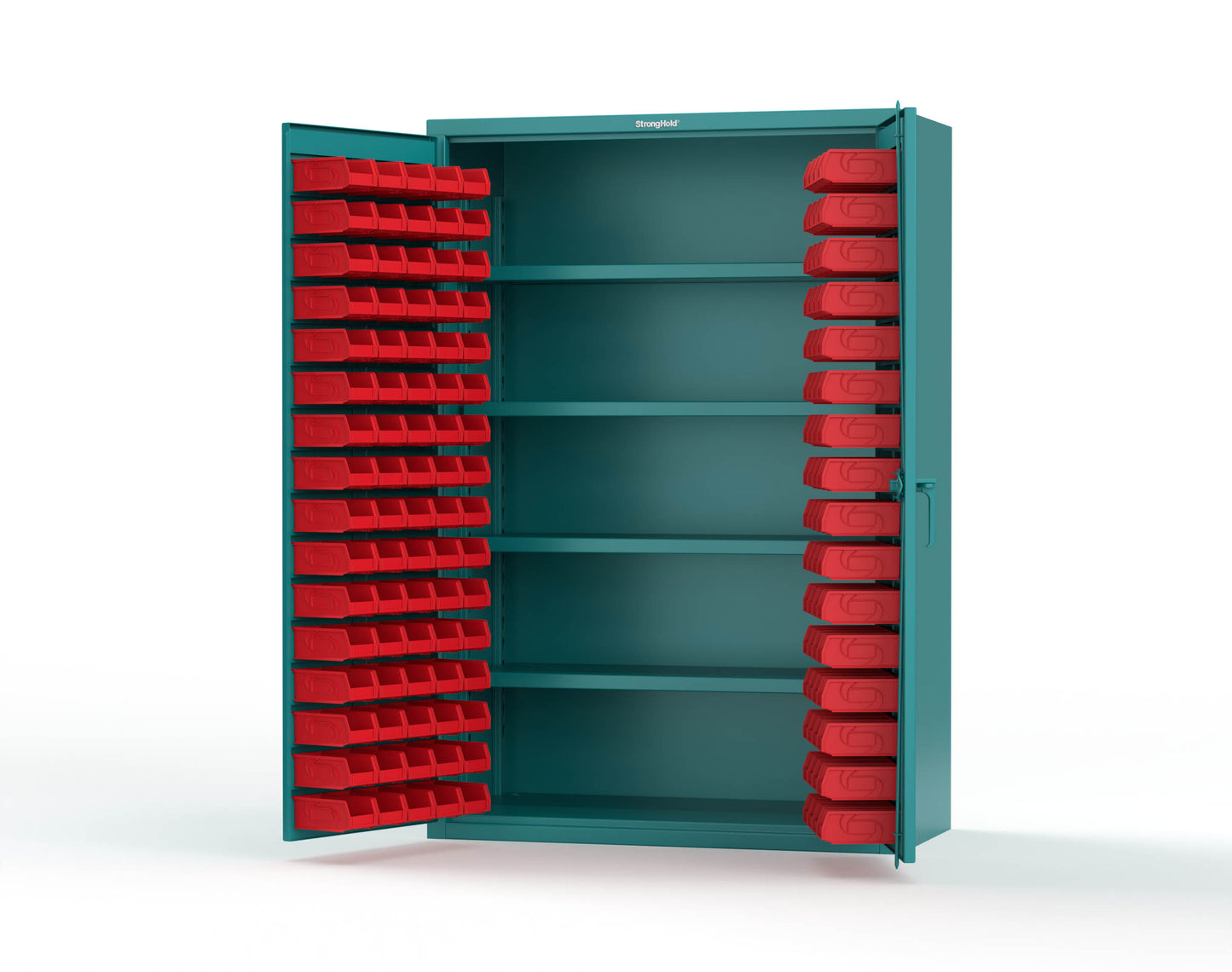 Teal (RAL 5021) / Red (RAL 3001)