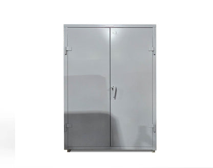 Extra Heavy Duty 14 GA Janitorial Cabinet with 4 Shelves - 48 In. W x 24 In. D x 75 In. H - Outlet