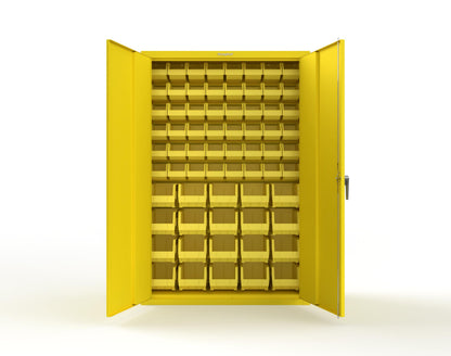 Heavy Duty 18 GA Bin Storage Cabinet - 48 in. W x 18 in. D x 72 in. H - 46-BSC-180-P-1021