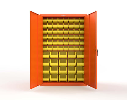 Heavy Duty 18 GA Bin Storage Cabinet - 48 in. W x 18 in. D x 72 in. H - 46-BSC-180-P-2009