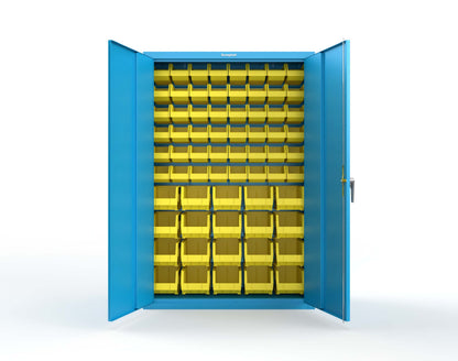 Heavy Duty 18 GA Bin Storage Cabinet - 48 in. W x 18 in. D x 72 in. H - 46-BSC-180-P-5012