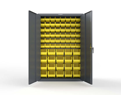 Heavy Duty 18 GA Bin Storage Cabinet - 48 in. W x 18 in. D x 72 in. H - 46-BSC-180-P-7024