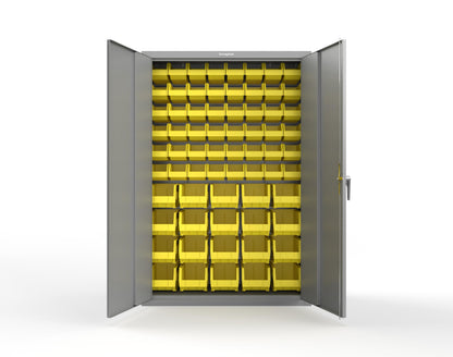 Heavy Duty 18 GA Bin Storage Cabinet - 48 in. W x 18 in. D x 72 in. H - 46-BSC-180-P-7037