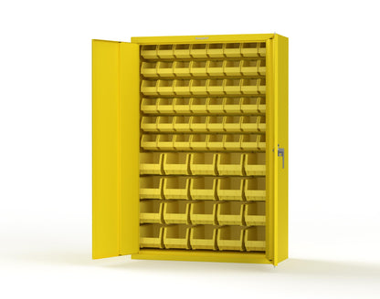 Heavy Duty 18 GA Bin Storage Cabinet - 48 in. W x 18 in. D x 72 in. H - 46-BSC-180-P-1021