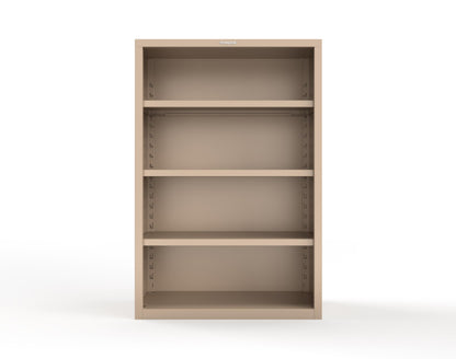 Heavy Duty 18 GA Closed Shelving Unit with 3 Shelves - 48 in. W x 24 in. D x 72 in. H - 46-CSU-243-P-1019