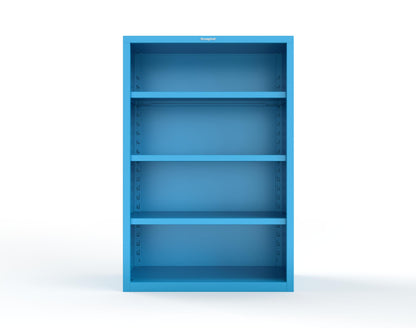 Heavy Duty 18 GA Closed Shelving Unit with 3 Shelves - 48 in. W x 24 in. D x 72 in. H - 46-CSU-243-P-5012