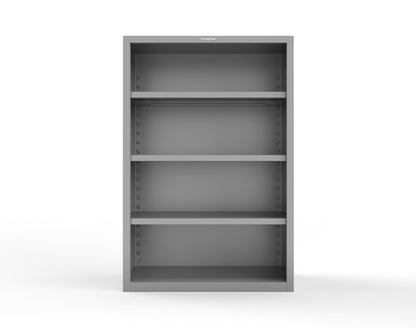 Heavy Duty 18 GA Closed Shelving Unit with 3 Shelves - 48 in. W x 24 in. D x 72 in. H - 46-CSU-243-P-7037