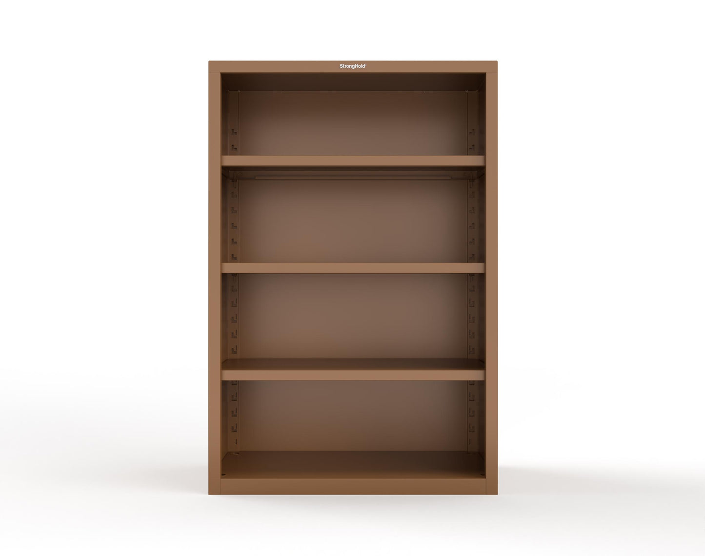 Heavy Duty 18 GA Closed Shelving Unit with 3 Shelves - 48 in. W x 24 in. D x 72 in. H - 46-CSU-243-P-8008