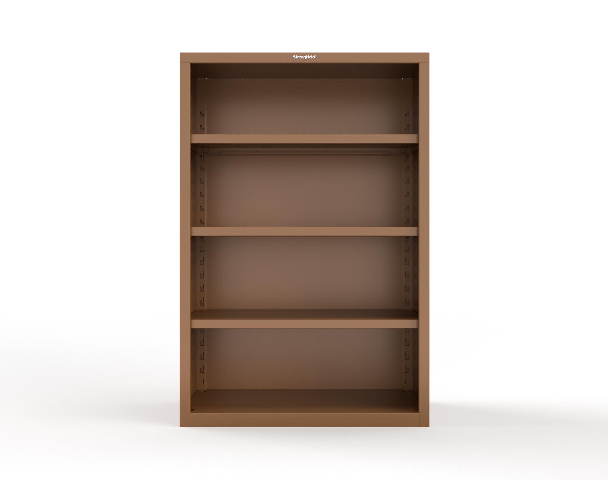 Heavy Duty 18 GA Closed Shelving Unit with 3 Shelves - 48 in. W x 24 in. D x 72 in. H - 46-CSU-243-P-8008
