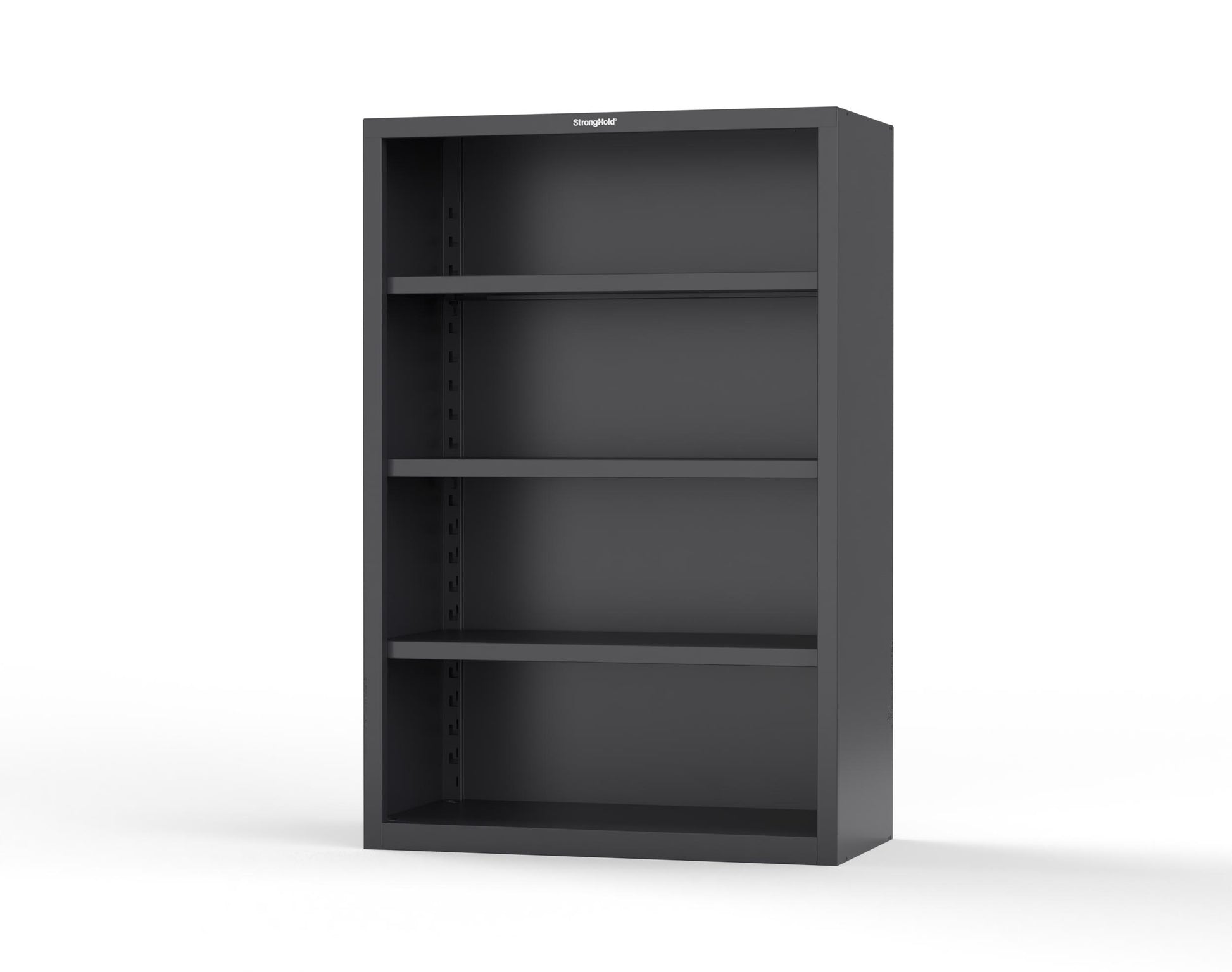 Heavy Duty 18 GA Closed Shelving Unit with 3 Shelves - 48 in. W x 24 in. D x 72 in. H - 46-CSU-243-P-9005