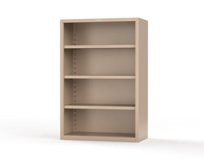 Heavy Duty 18 GA Closed Shelving Unit with 3 Shelves - 48 in. W x 24 in. D x 72 in. H - 46-CSU-243-P-1019