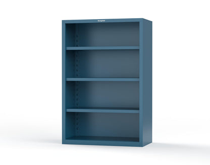 Heavy Duty 18 GA Closed Shelving Unit with 3 Shelves - 48 in. W x 24 in. D x 72 in. H - 46-CSU-243-P-5001
