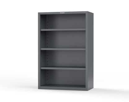 Heavy Duty 18 GA Closed Shelving Unit with 3 Shelves - 48 in. W x 24 in. D x 72 in. H - 46-CSU-243-P-7024