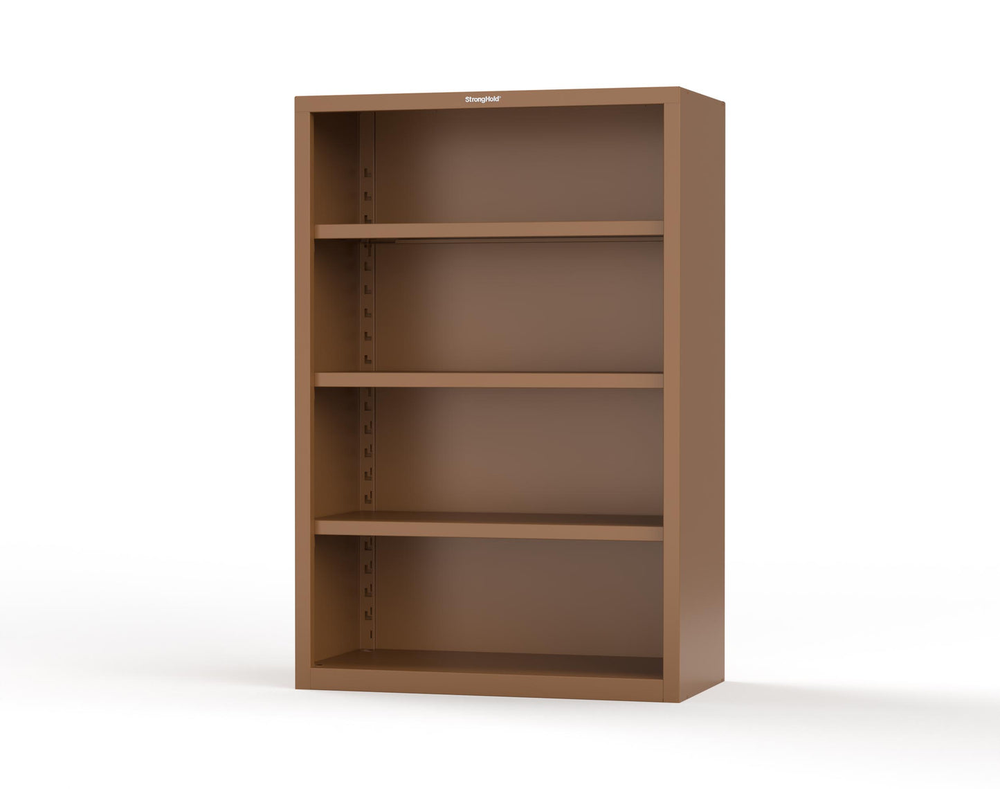 Heavy Duty 18 GA Closed Shelving Unit with 3 Shelves - 48 in. W x 24 in. D x 72 in. H - 46-CSU-243-P-8008