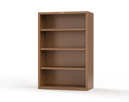 Heavy Duty 18 GA Closed Shelving Unit with 3 Shelves - 48 in. W x 24 in. D x 72 in. H - 46-CSU-243-P-8008