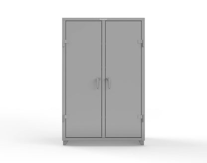 Extra Heavy Duty 14 GA Double Shift Cabinet with 6 Drawers, 6 Shelves - 48 In. W x 24 In. D x 75 In. H - 46-DS-246-6DB-L-7037