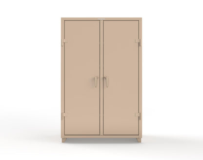 Extra Heavy Duty 14 GA Double Shift Cabinet with 6 Drawers, 6 Shelves - 48 In. W x 24 In. D x 75 In. H - 46-DS-246-6DB-L-1019