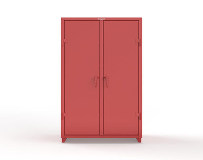Extra Heavy Duty 14 GA Double Shift Cabinet with 6 Drawers, 6 Shelves - 48 In. W x 24 In. D x 75 In. H - 46-DS-246-6DB-L-3001