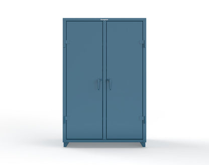 Extra Heavy Duty 14 GA Double Shift Cabinet with 6 Drawers, 6 Shelves - 48 In. W x 24 In. D x 75 In. H - 46-DS-246-6DB-L-5001