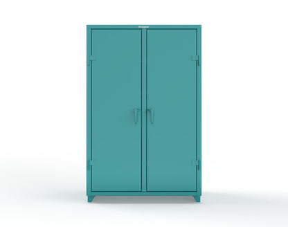 Extra Heavy Duty 14 GA Double Shift Cabinet with 6 Drawers, 6 Shelves - 48 In. W x 24 In. D x 75 In. H - 46-DS-246-6DB-L-5021