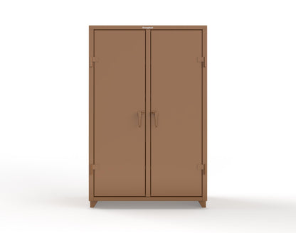 Extra Heavy Duty 14 GA Double Shift Cabinet with 6 Drawers, 6 Shelves - 48 In. W x 24 In. D x 75 In. H - 46-DS-246-6DB-L-8008