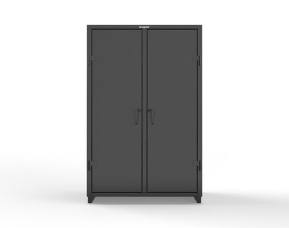 Extra Heavy Duty 14 GA Double Shift Cabinet with 6 Drawers, 6 Shelves - 48 In. W x 24 In. D x 75 In. H - 46-DS-246-6DB-L-9005