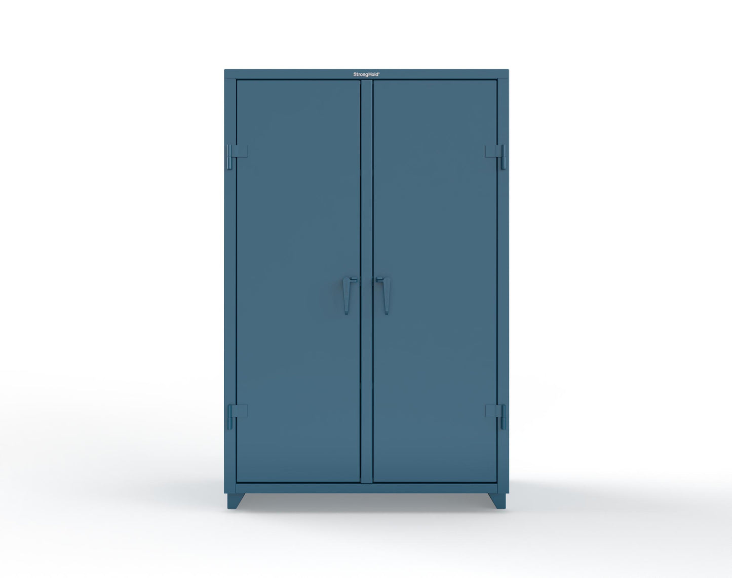 Extra Heavy Duty 14 GA Double Shift Cabinet with 6 Shelves - 48 In. W x 24 In. D x 75 In. H - 46-DS-246-L-5001