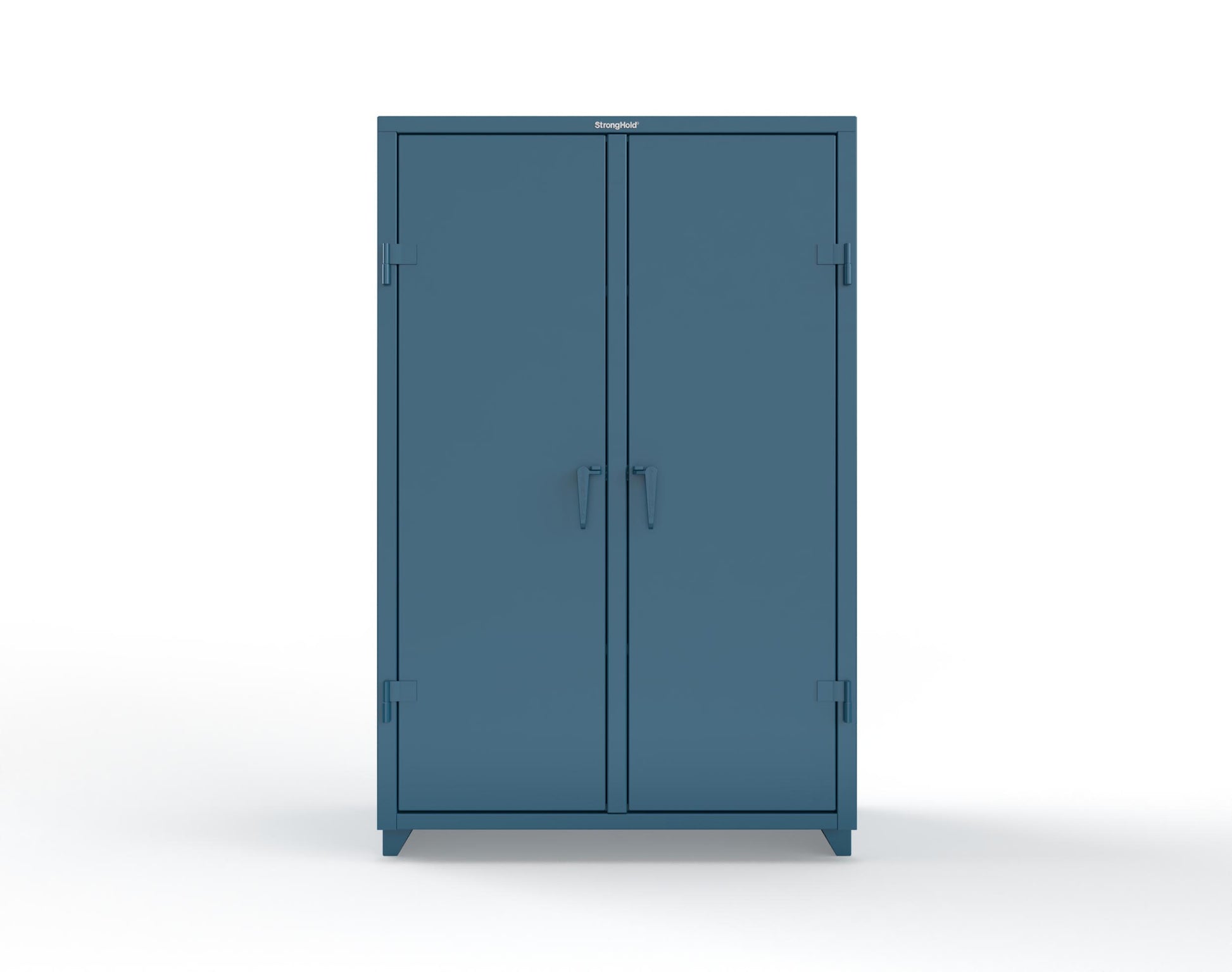 Extra Heavy Duty 14 GA Double Shift Cabinet with 6 Shelves - 48 In. W x 24 In. D x 75 In. H - 46-DS-246-L-5001