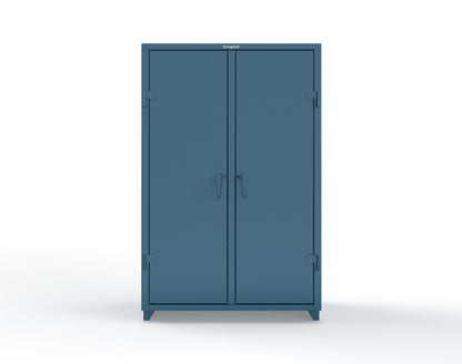 Extra Heavy Duty 14 GA Double Shift Cabinet with 6 Shelves - 48 In. W x 24 In. D x 75 In. H - 46-DS-246-L-5001