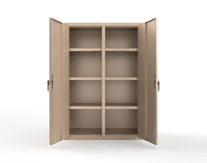 Heavy Duty 18 GA Double Shift Cabinet - 48 in. W x 24 in. D x 72 in. H - 46-DS-246-P-1019