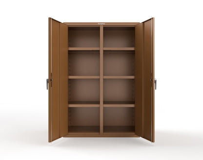 Heavy Duty 18 GA Double Shift Cabinet - 48 in. W x 24 in. D x 72 in. H - 46-DS-246-P-8008