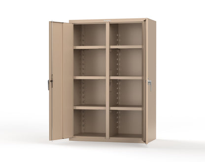 Heavy Duty 18 GA Double Shift Cabinet - 48 in. W x 24 in. D x 72 in. H - 46-DS-246-P-1019