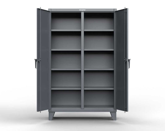 Extreme Duty 12 GA Double Shift Cabinet with 8 Shelves - 60 In. W x 24 In. D x 78 In. H