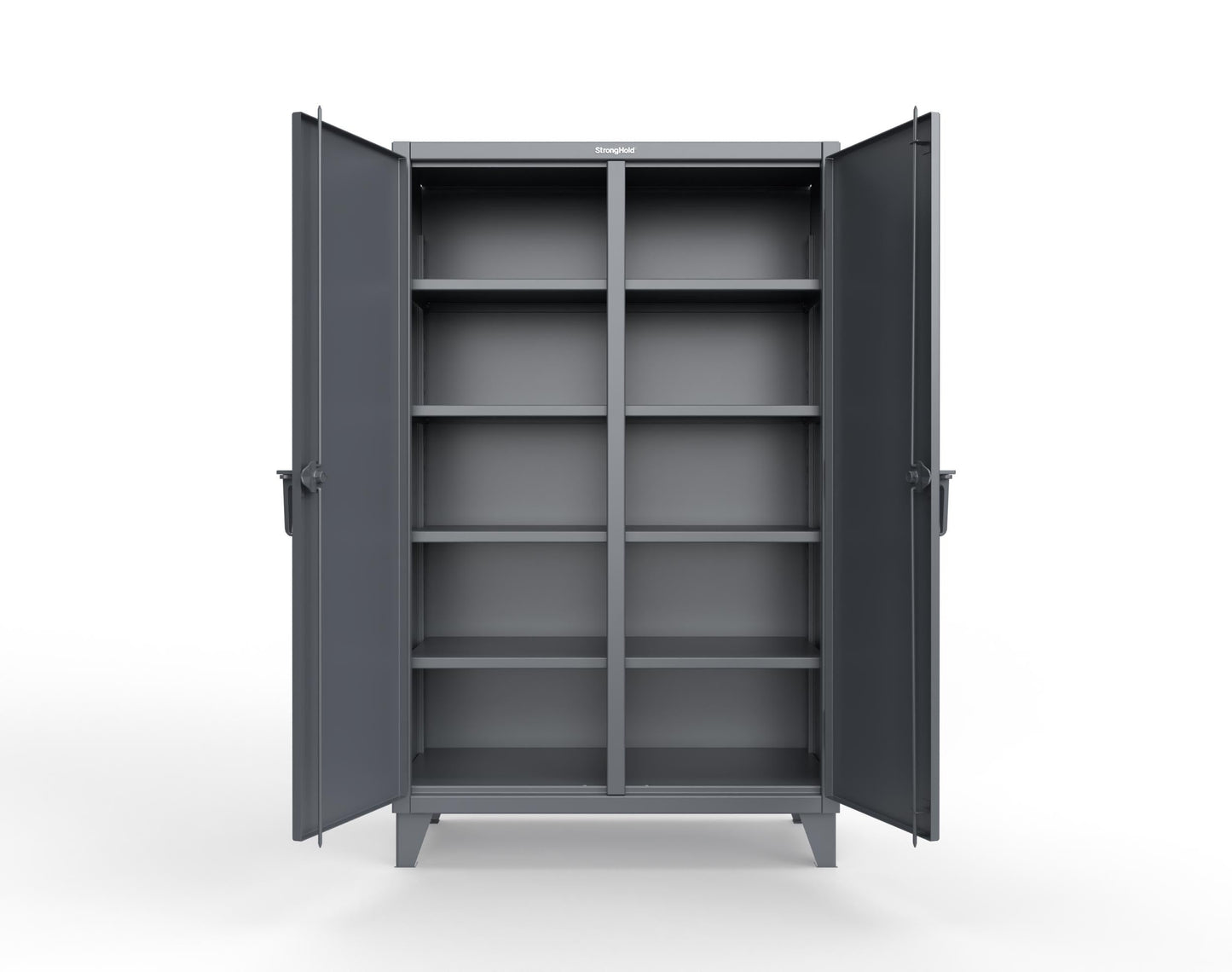 Extreme Duty 12 GA Double Shift Cabinet with 8 Shelves - 48 In. W x 24 In. D x 78 In. H