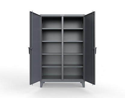 Extreme Duty 12 GA Double Shift Cabinet with 8 Shelves - 48 In. W x 24 In. D x 78 In. H