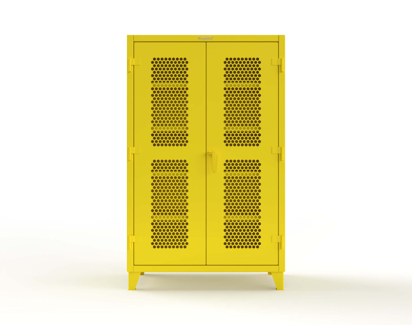 Extreme Duty 12 GA Cabinet with Ventilated (Hex) Doors - 48 In. W x 24 In. D x 78 In. H - 46-H-244-1021